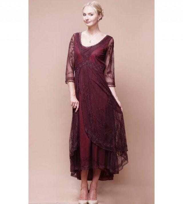 2015 New Popular Mother Of The Bride Dress Tea Length VNeck Elegant Pleasantly Cool Burgundy