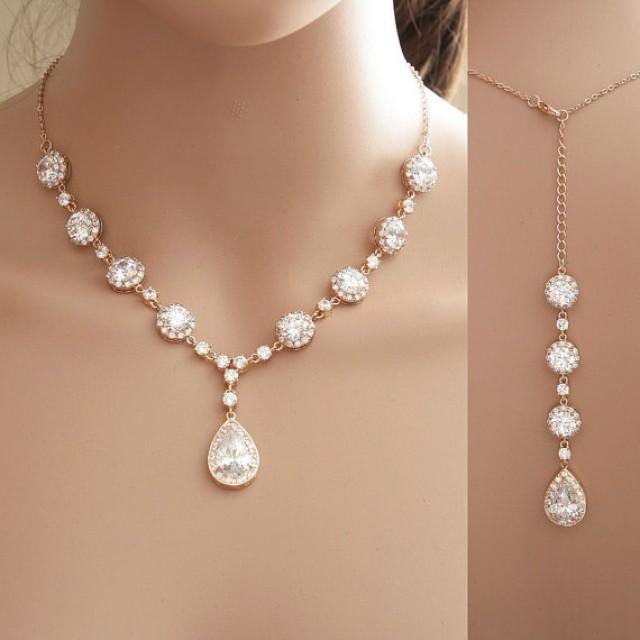 Small silver chain necklace - Pearl cocktail ring