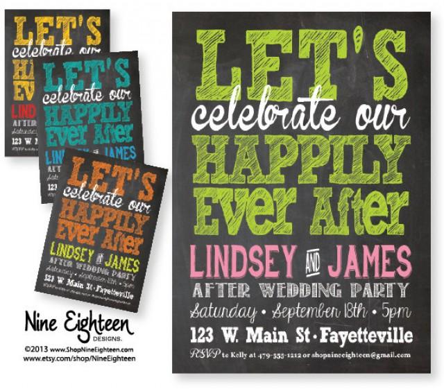 After Wedding Party Invitation. Let