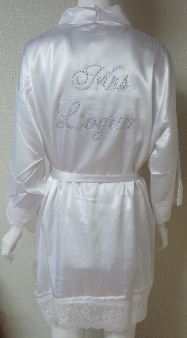 silk robe with name