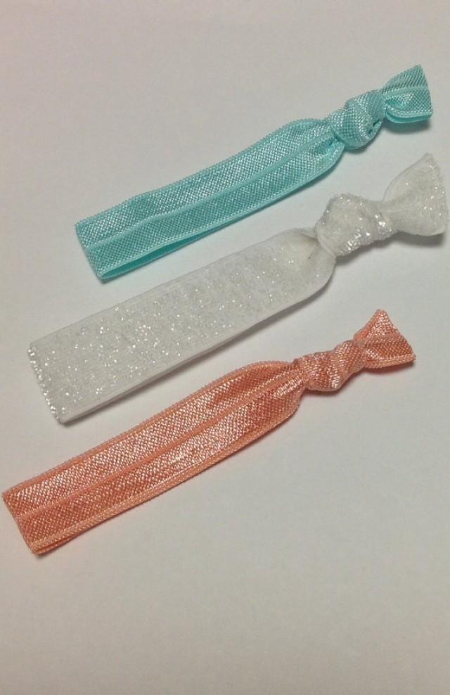 Birthday Party Favor Elastic Hair Tie Set Glitter Party