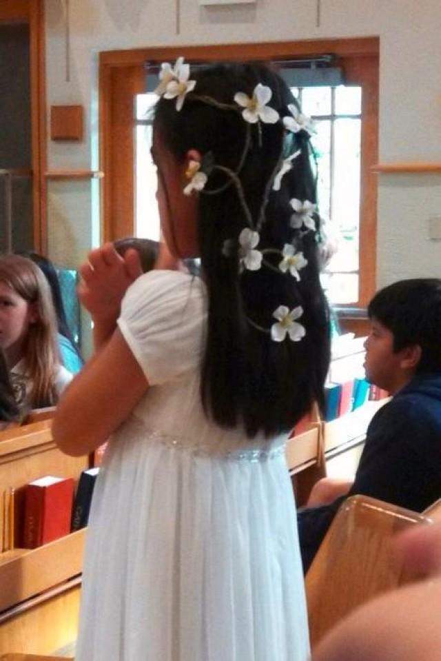 Flower Girl Hair Wreath First Communion Hair Accessory Circlet