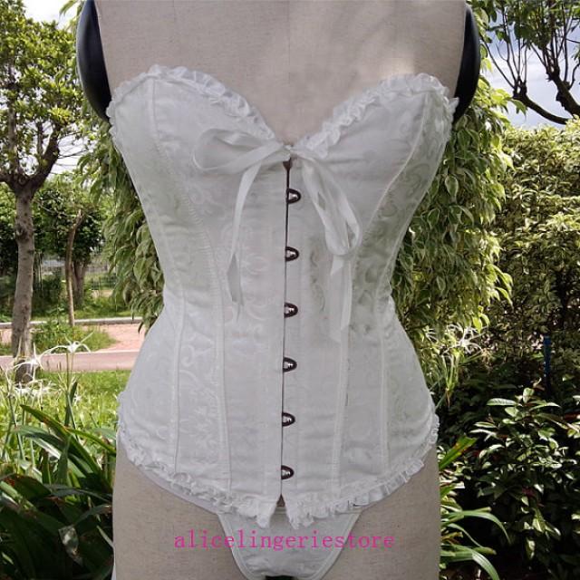 NEW Sexy Cute Bustier Corset HQ Wedding Style Bride Overbust Sexy Girl