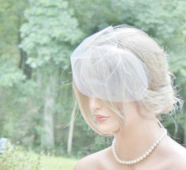 Birdcage Veil, Mini Bird Cage Veil, Short Veil, Blusher Veil, Bridal