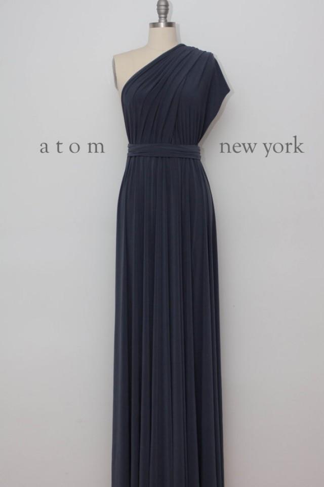 grey colour long gown