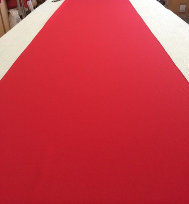Bright Xmas Red Custom Made Aisle Runner 50 Feet Long 36 Inches Wide