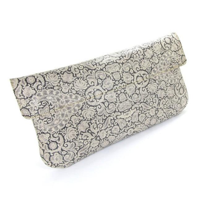 white prom clutch bag