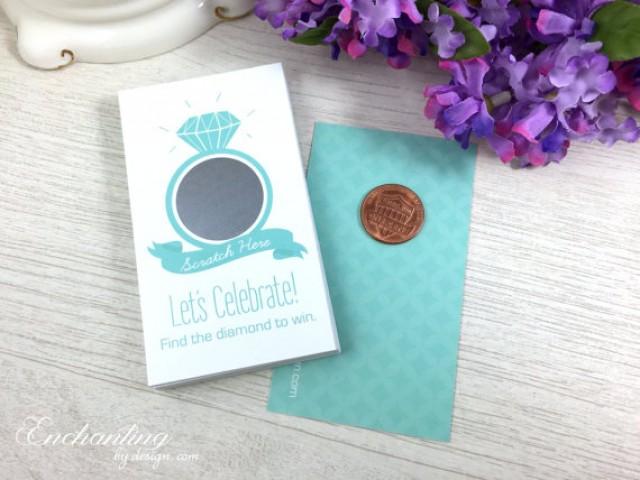 10 Tiffany Blue Scratch Off Cards Bridal Shower Game