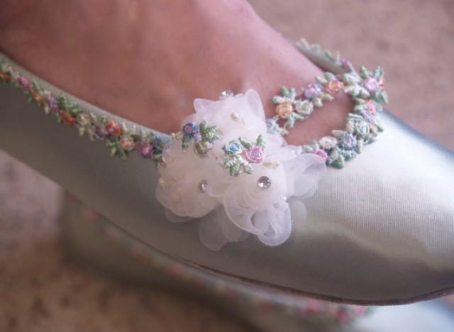 green wedding flats