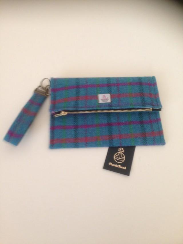harris tweed clutch bag
