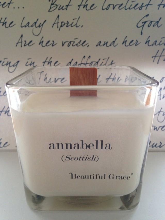 Name Meaning Personalized Candle I Research Your Name And Meaning