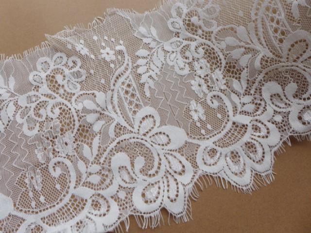 veil 3 yds eyelash lace trim in off white for weddings lingerie bridal dress