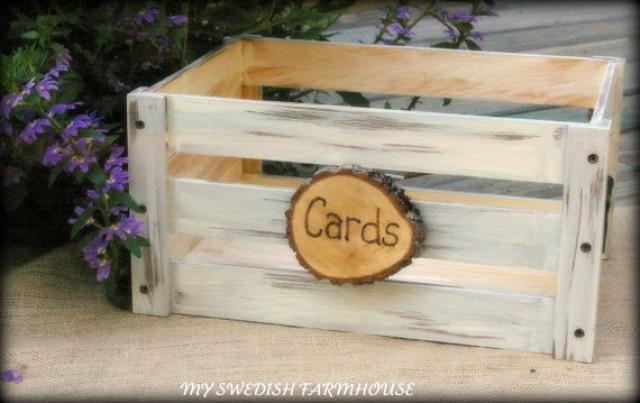 Wedding Card Box Program Crate Rustic Winter Decor Your Wedding Card Box Program Crate Rustic Winter Decor Your Color Choice 2294199 Weddbook