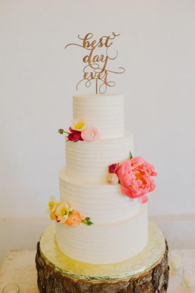 Best Day Ever Wedding Cake Topper Soirée Collection 2295555 Weddbook
