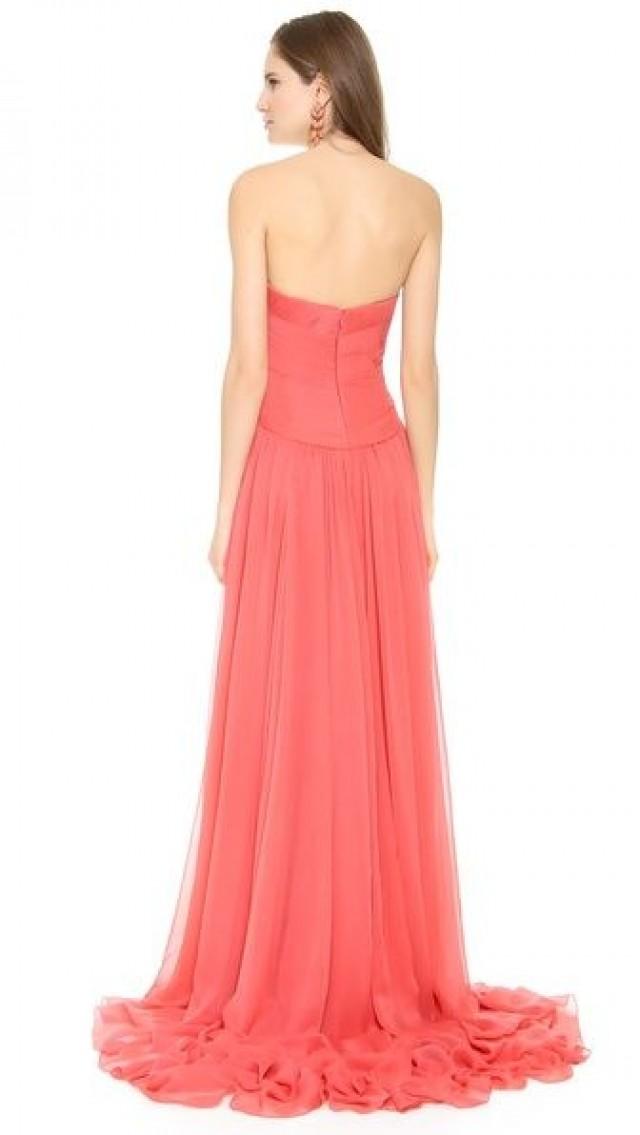 Coral bridesmaid dresses in different styles