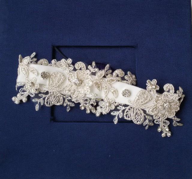 Wedding Leg Garter, Wedding Leg Belt, Rustic Wedding Garter, Bridal Garter , İvory Lace, Lace