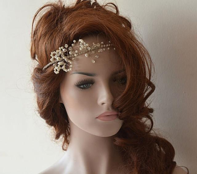 Wedding Headband, Wedding Halo, Bridal Hair Vine, Wedding Headpiece