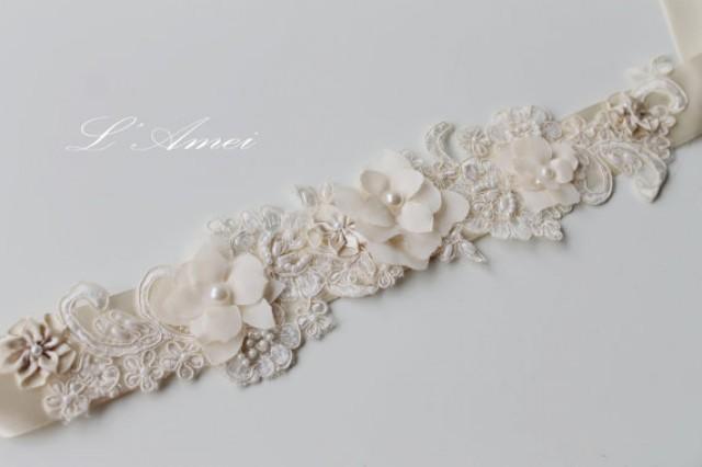 champagne bridal belt