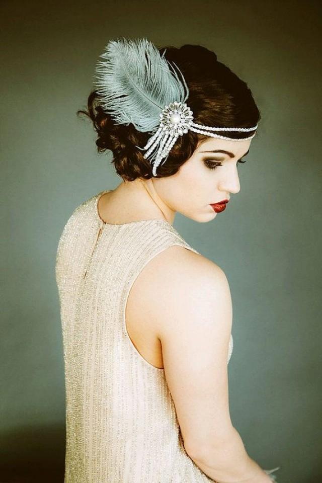 Flapper Headpiece Vintage Inspired Bridal Headband The Great