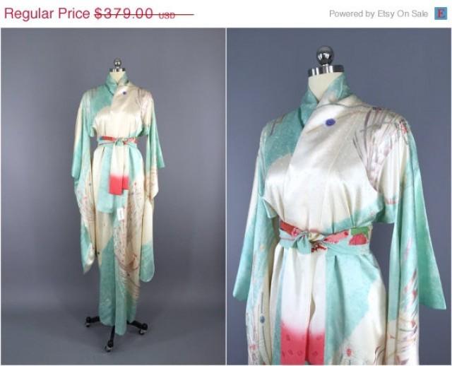 pure silk kimono dressing gown