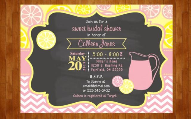 Lemonade Bridal Shower Invitation Or Lemonade Baby Shower