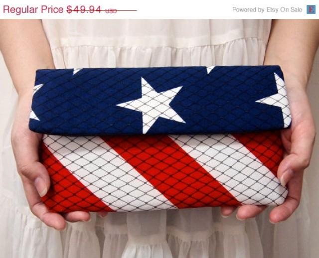 Sale 40 Off Bridal Bridesmaid Clutch Clutch Usa American Flag