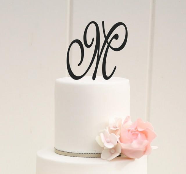 Personalized Monogram Wedding Cake Topper 5 Inch Monogram Letter Cake Topper 2299876 Weddbook