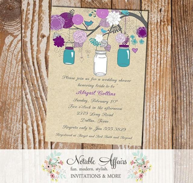 Gray Purple Plum Eggplant Teal Turquoise Rustic Vintage