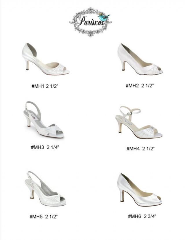 Wedding Shoes Custom Low Heels Your Choice  Custom Wedding Shoes~ Now available at Parisxox  Choose Your Shoes Choose Your Size Choose Your Color Here