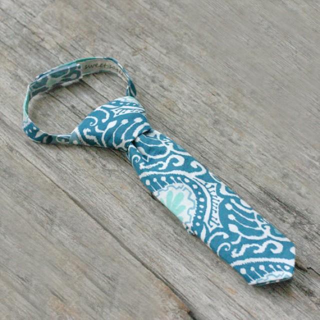 Toddler Boys Necktie, Children's Tie, Ring Bearer Tie, Boys Wedding Tie