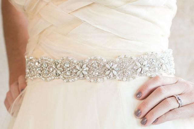 white beaded belt