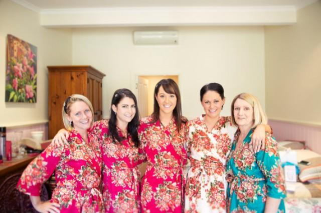 morning of the wedding robes