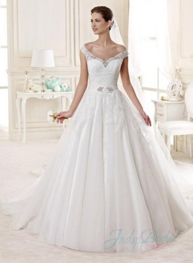 semi ball gown wedding dress