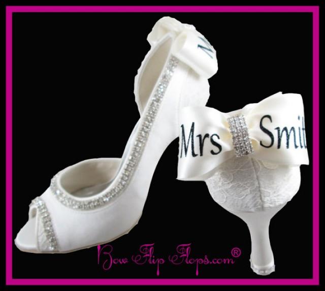 personalized bridal shoes