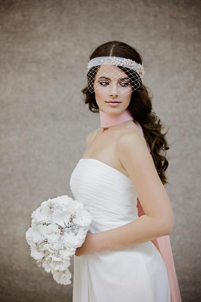 Birdcage Veil Ivory Birdcage Veil Bridal Birdcage Veil Wedding