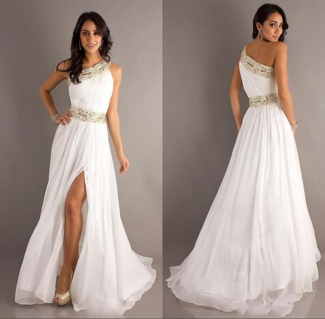 long white cocktail gowns