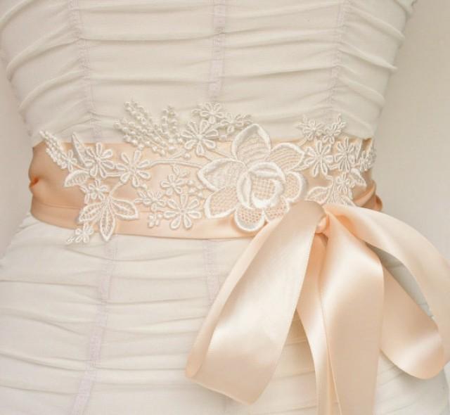 Bridal Sash Belt, Lace Bridal Sash, Wedding, Belt, Sash, Wedding