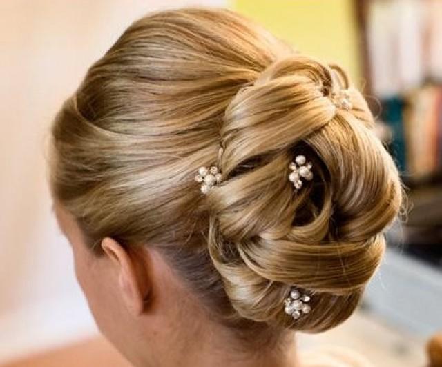 Bridal Hair Pins Set Of 6 Pearl Rhinestone Hairpins Bridal