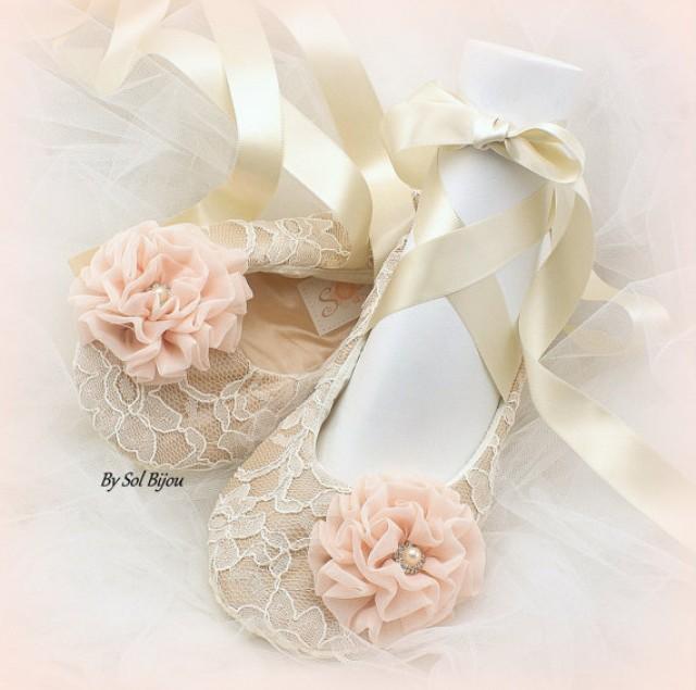 ivory ballet slippers wedding