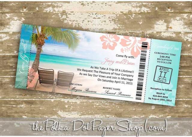 Destination Wedding Invitation Diy Print Your Own Boarding