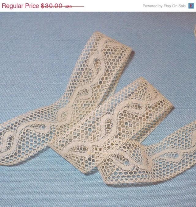 MOVING SALE 19mm Belle's Bobbin Lace Antique Trim Trimming White French