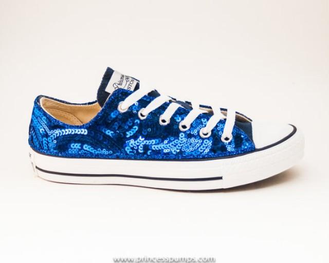 royal blue glitter sneakers