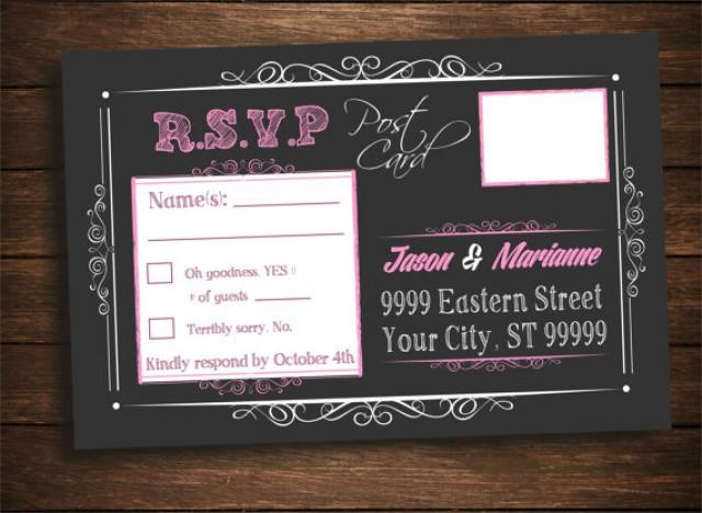 baby shower girl wedding bridal birthday pink rsvp post card digital rsvp baby shower