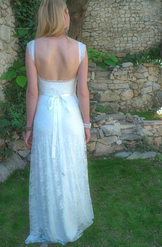 deep back gown
