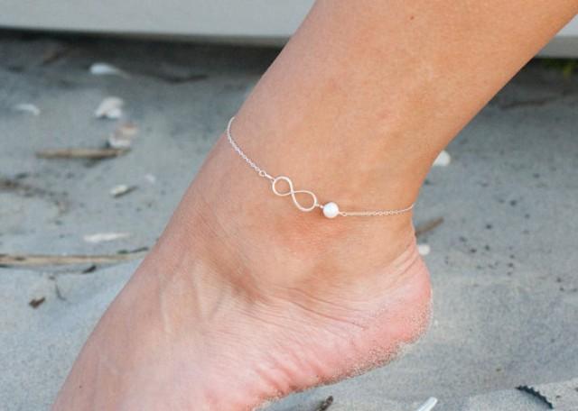 Infinity Anklet Silver Ankle Bracelet Jewelry Infinity Anklet Silver Ankle