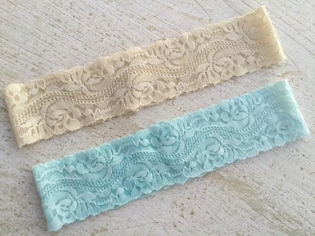 Plain Lace Wedding Garter / Any Color 