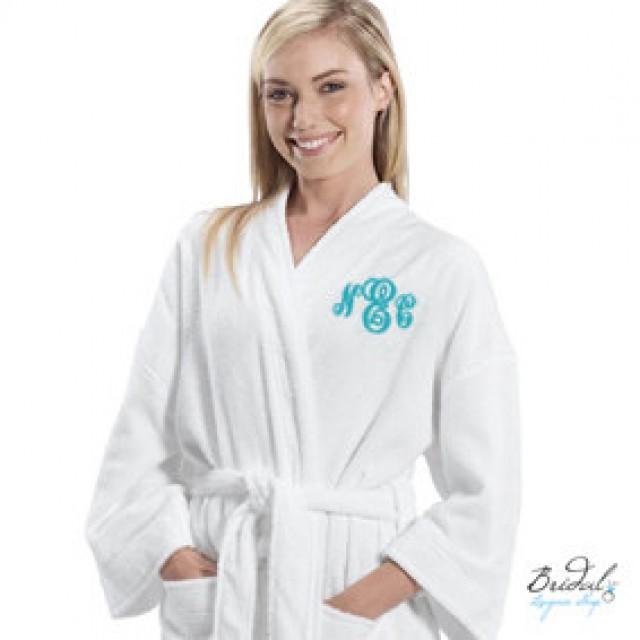 Monogrammed Terry Cloth Robe For The Bride, Bridal Party, Bridesmaid