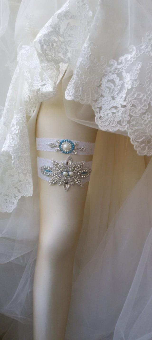 Wedding Garter Set , Of White Lace Garter Set, Bridal Leg Garter,Rustic Wedding Garter, Bridal