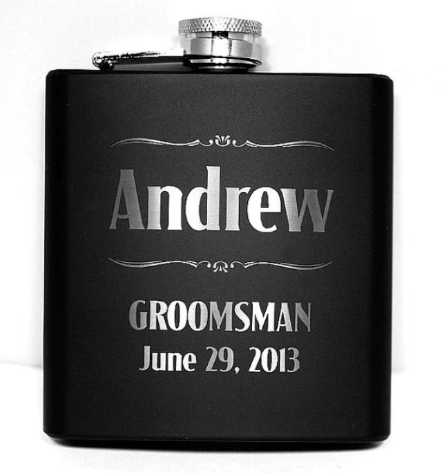 Groomsmen Flasks,Engraved Flask Set,Personalized Groomsmen Gift