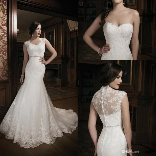 ivory lace wedding gown